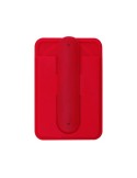 Support Porte-Cartes Roch Matières : silicone Couleurs : rouge personnalisable avec votre logo