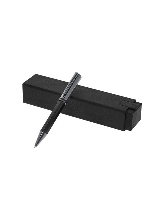 Stylo Baray Matières : acier inoxydable Couleurs : noir personnalisable avec votre logo