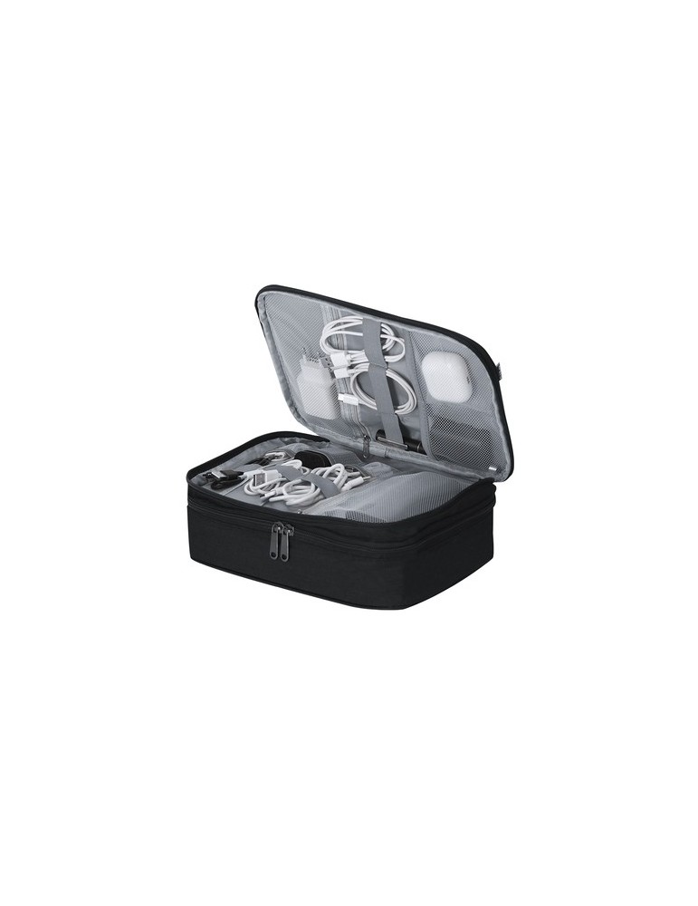 Trousse Organisatrice Loncebix Couleurs : noir Matières : polyester recyclé cadeau entreprise pas cher