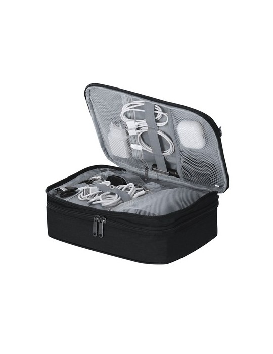 Trousse Organisatrice Loncebix Couleurs : noir Matières : polyester recyclé cadeau entreprise pas cher