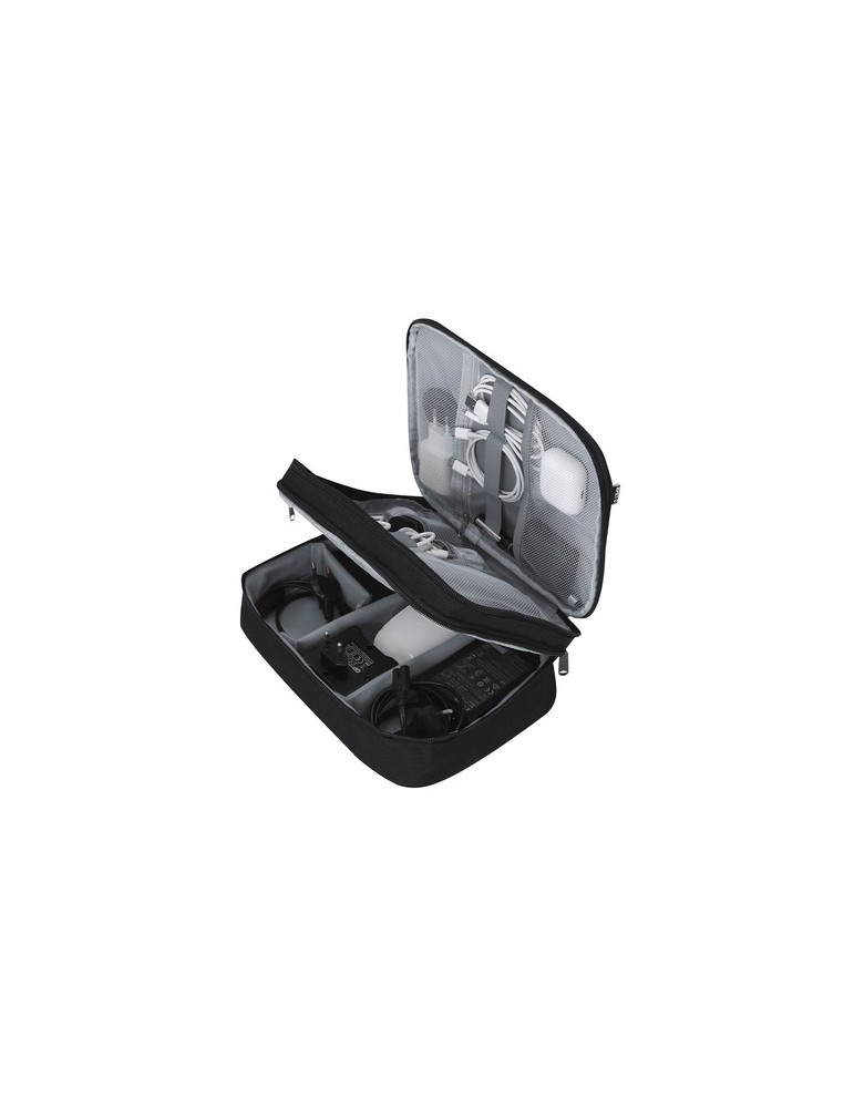 Trousse Organisatrice Loncebix Couleurs : noir Matières : polyester recyclé goodies publicitaire événementiel