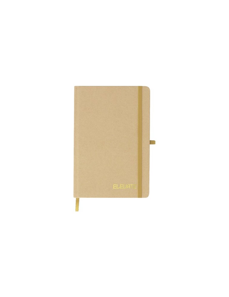 Bloc Notes Natyel Matières : carton recyclé Couleurs : doré impression haute définition