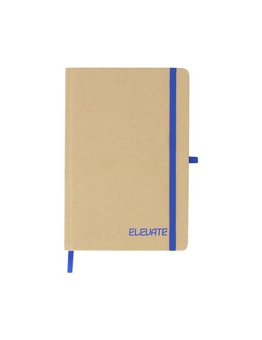 Bloc Notes Natyel Matières : carton recyclé Couleurs : bleu personnalisable avec votre logo