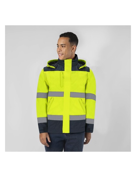 Parka Rauric Matières : polyester Taille textile : XL Couleurs : jaune objet promotionnel éco-responsable