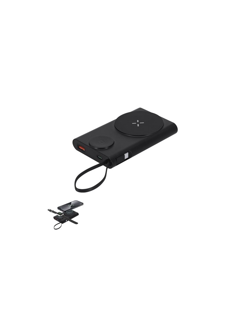 Power Bank Barian Matières : ABS recyclé Couleurs : blanc goodies publicitaire événementiel