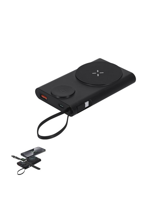 Power Bank Barian Matières : ABS recyclé Couleurs : blanc goodies publicitaire événementiel