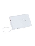 Power Bank Barian Matières : ABS recyclé Couleurs : blanc objet promotionnel éco-responsable