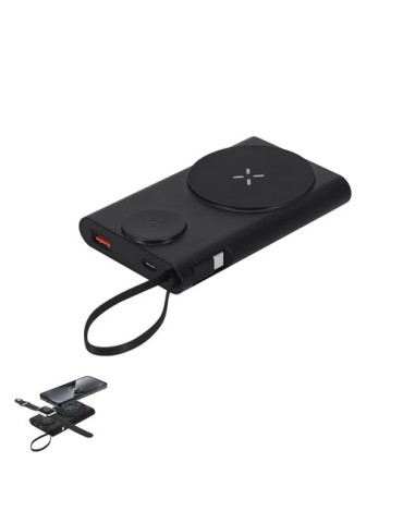 Power Bank Barian Matières : ABS recyclé Couleurs : noir cadeau entreprise pas cher