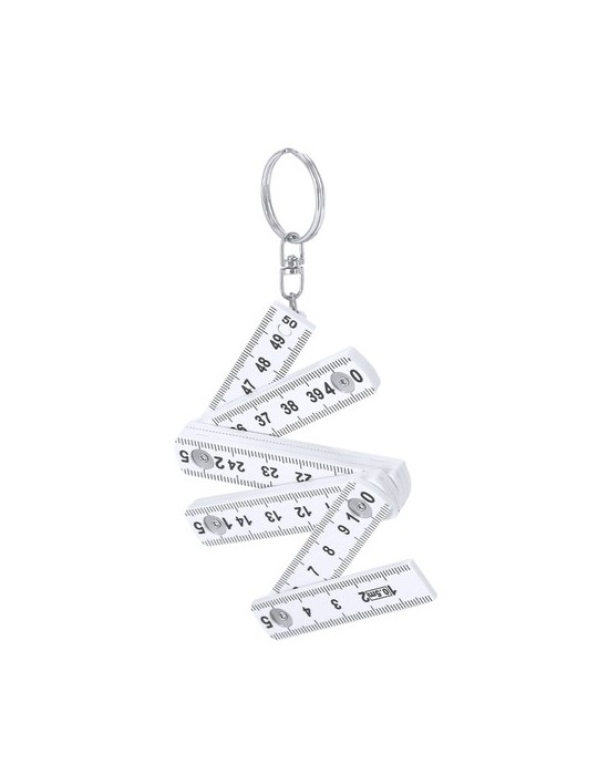 Porte-Clés Règle Qivan Couleurs : blanc goodies publicitaire événementiel