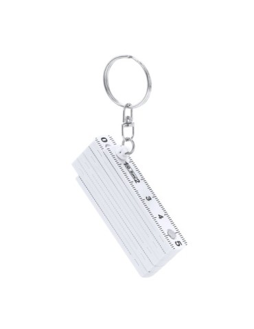 Porte-Clés Règle Qivan Couleurs : blanc impression haute définition
