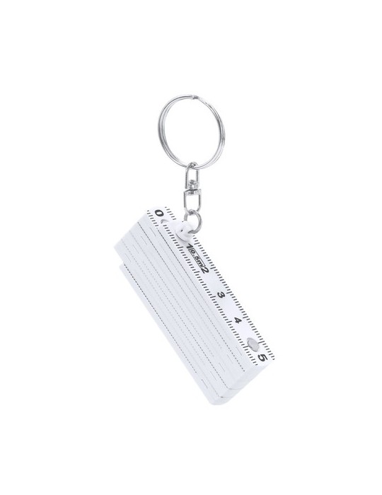 Porte-Clés Règle Qivan Couleurs : blanc impression haute définition