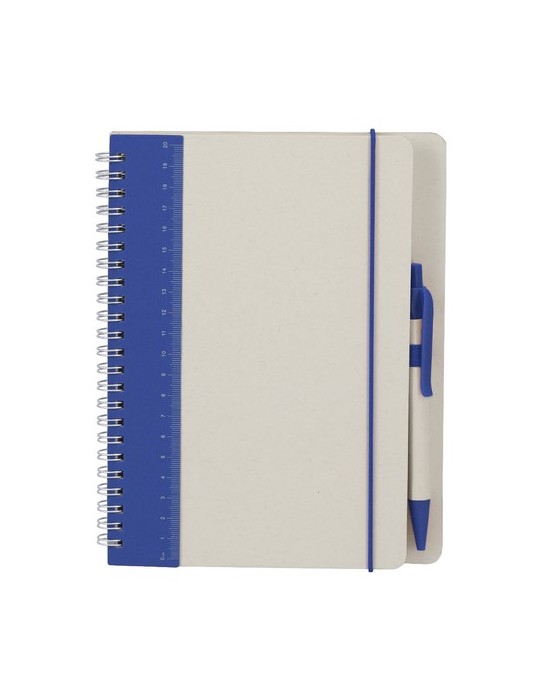 Cahier Kirax Couleurs : bleu Matières : carton de lait recyclé impression haute définition