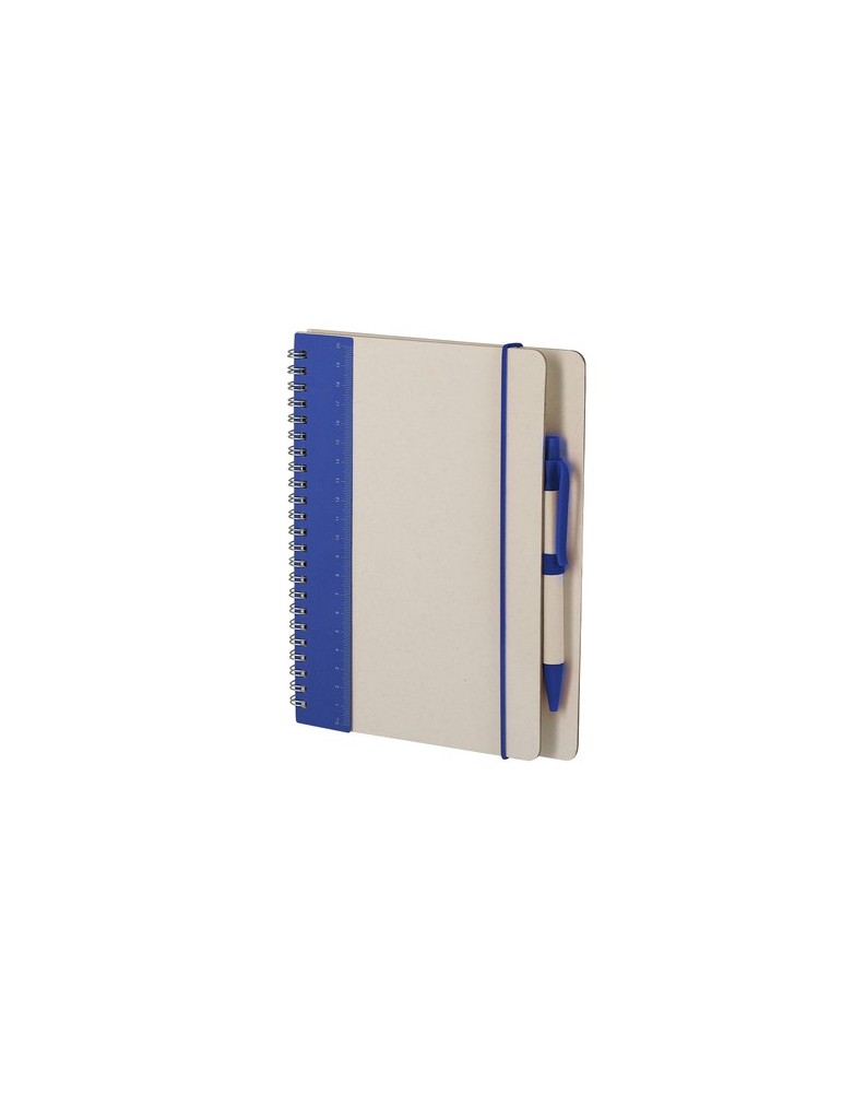 Cahier Kirax Couleurs : bleu Matières : carton de lait recyclé objet promotionnel éco-responsable