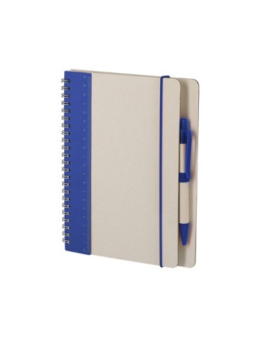 Cahier Kirax Couleurs : bleu Matières : carton de lait recyclé accessoire événementiel unique