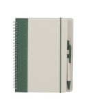 Cahier Kirax Couleurs : vert foncé Matières : carton de lait recyclé personnalisable avec votre logo