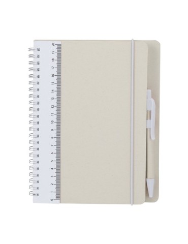 Cahier Kirax Couleurs : blanc Matières : carton de lait recyclé cadeau entreprise pas cher