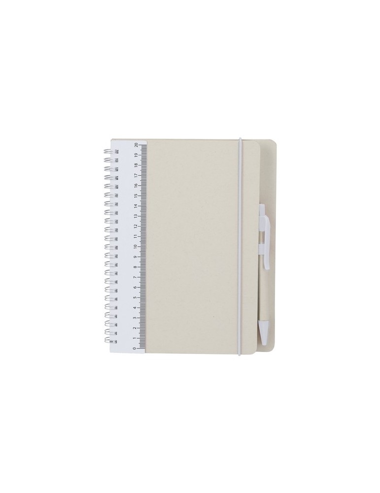 Cahier Kirax Couleurs : blanc Matières : carton de lait recyclé cadeau entreprise pas cher
