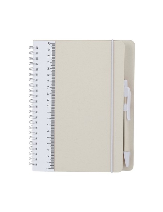 Cahier Kirax Couleurs : blanc Matières : carton de lait recyclé cadeau entreprise pas cher