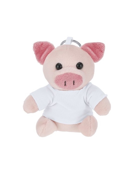 Porte-Clés Peluche Cernil Matières : polyester Couleurs : blanc personnalisable avec votre logo