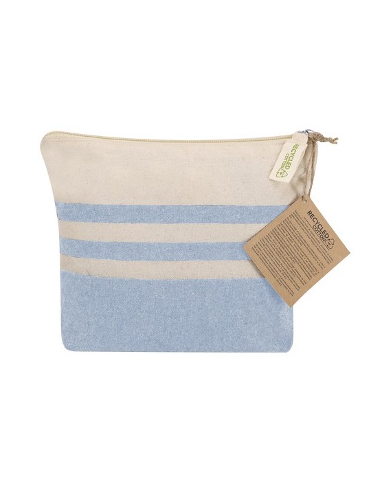 Nécessaire Daronel Matières : coton recyclé Couleurs : bleu clair cadeau entreprise pas cher