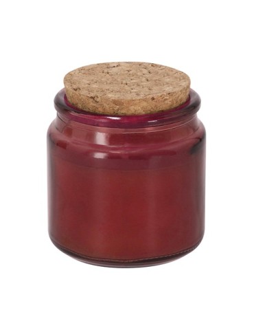Bougie Aromatique Fermix Matières : liège Couleurs : rouge cadeau entreprise pas cher