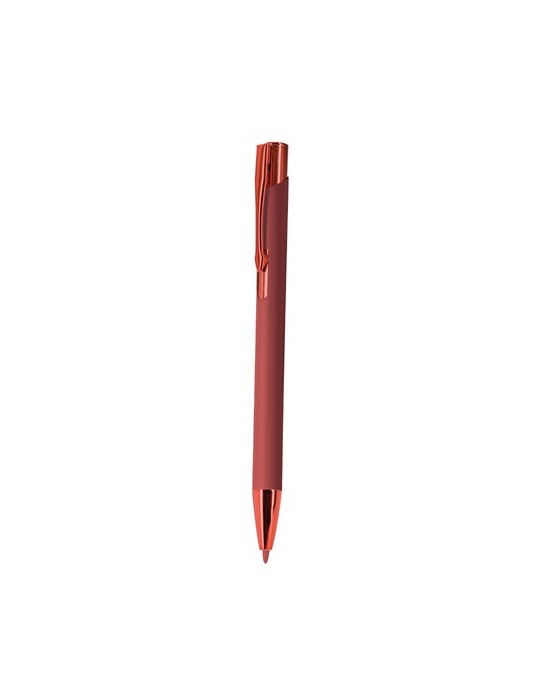 Stylo Trombolix Matières : caoutchouc Couleurs : rouge personnalisable avec votre logo