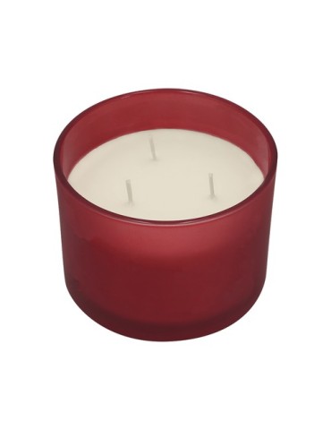 Bougie Aromatique Lenzox Matières : verre Couleurs : rouge goodies publicitaire événementiel