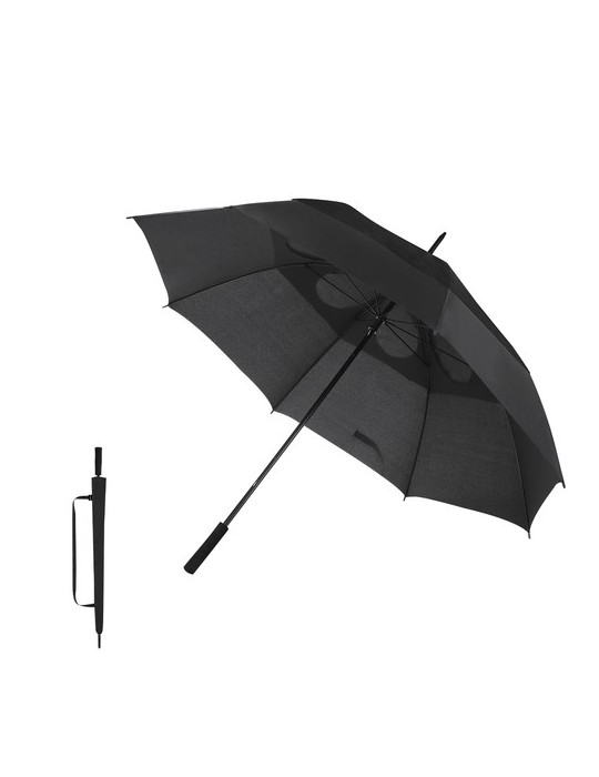 Parapluie Narnor Matières : PET recyclé Couleurs : noir goodies publicitaire événementiel