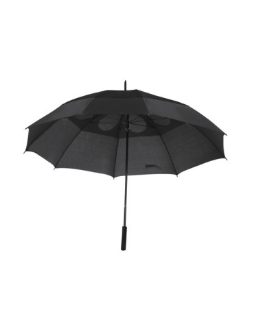 Parapluie Narnor Matières : PET recyclé Couleurs : noir marquage laser ultra précis