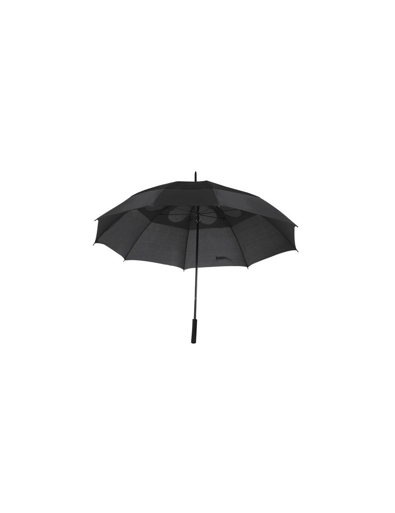 Parapluie Narnor Matières : PET recyclé Couleurs : noir marquage laser ultra précis