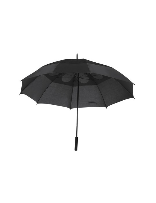 Parapluie Narnor Matières : PET recyclé Couleurs : noir marquage laser ultra précis