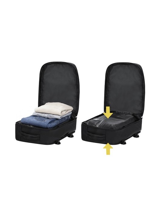 Sac À Dos Sous Vide Tempest Matières : nylon Couleurs : noir objet promotionnel éco-responsable