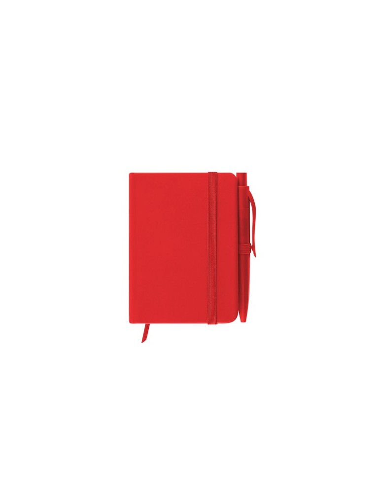 Bloc Notes Glaze Matières : PU Couleurs : rouge personnalisable avec votre logo