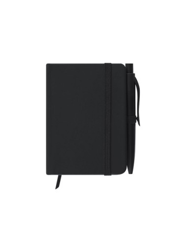 Bloc Notes Glaze Matières : PU Couleurs : noir cadeau entreprise pas cher