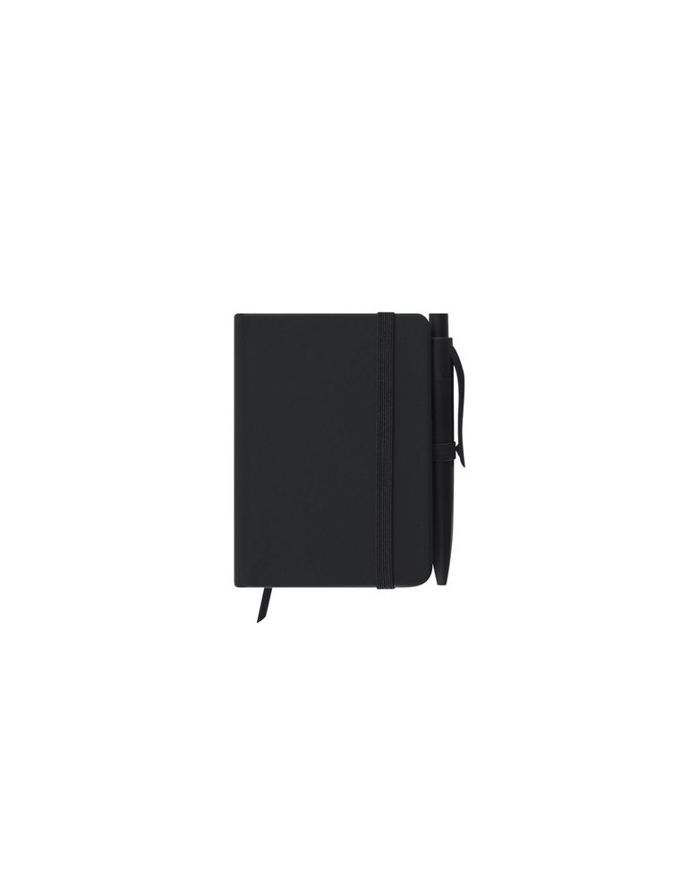 Bloc Notes Glaze Matières : PU Couleurs : noir cadeau entreprise pas cher