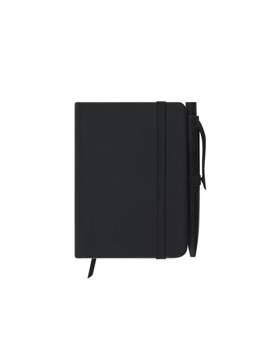Bloc Notes Glaze Matières : PU Couleurs : noir cadeau entreprise pas cher