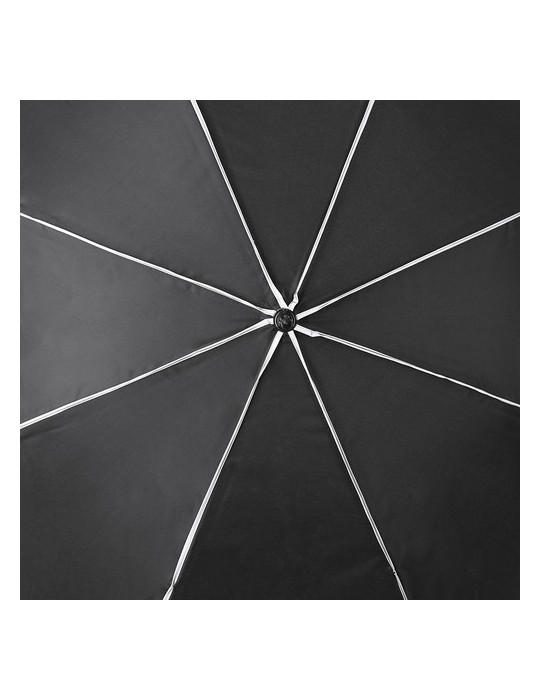 Parapluie Savilar Matières : PET recyclé Couleurs : noir impression haute définition