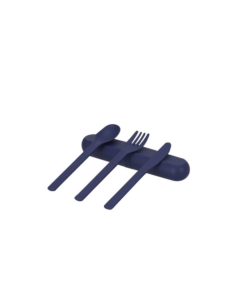 Set Couverts Toriah Matières : PLA Couleurs : noir goodies publicitaire événementiel