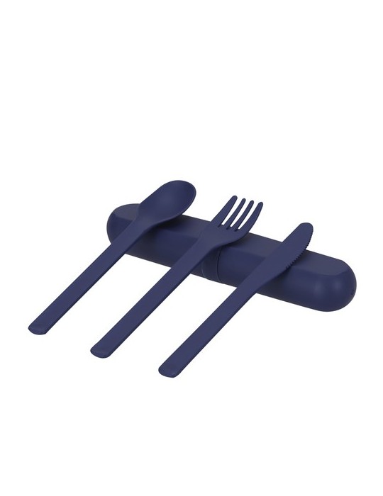 Set Couverts Toriah Matières : PLA Couleurs : noir goodies publicitaire événementiel