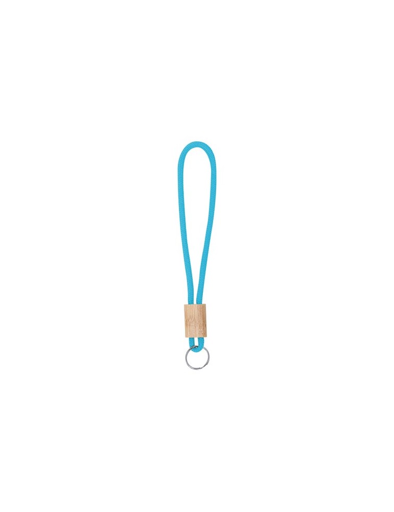 Porte-Clés Walnut Matières : bambou Couleurs : bleu clair marquage laser ultra précis