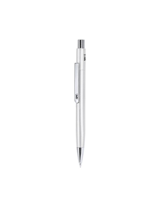 Stylo NFC Pindar Matières : aluminium Couleurs : blanc personnalisable avec votre logo