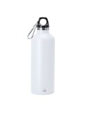 Bidon Thermique Angkor Couleurs : blanc Matières : acier inoxydable recyclé marquage laser ultra précis