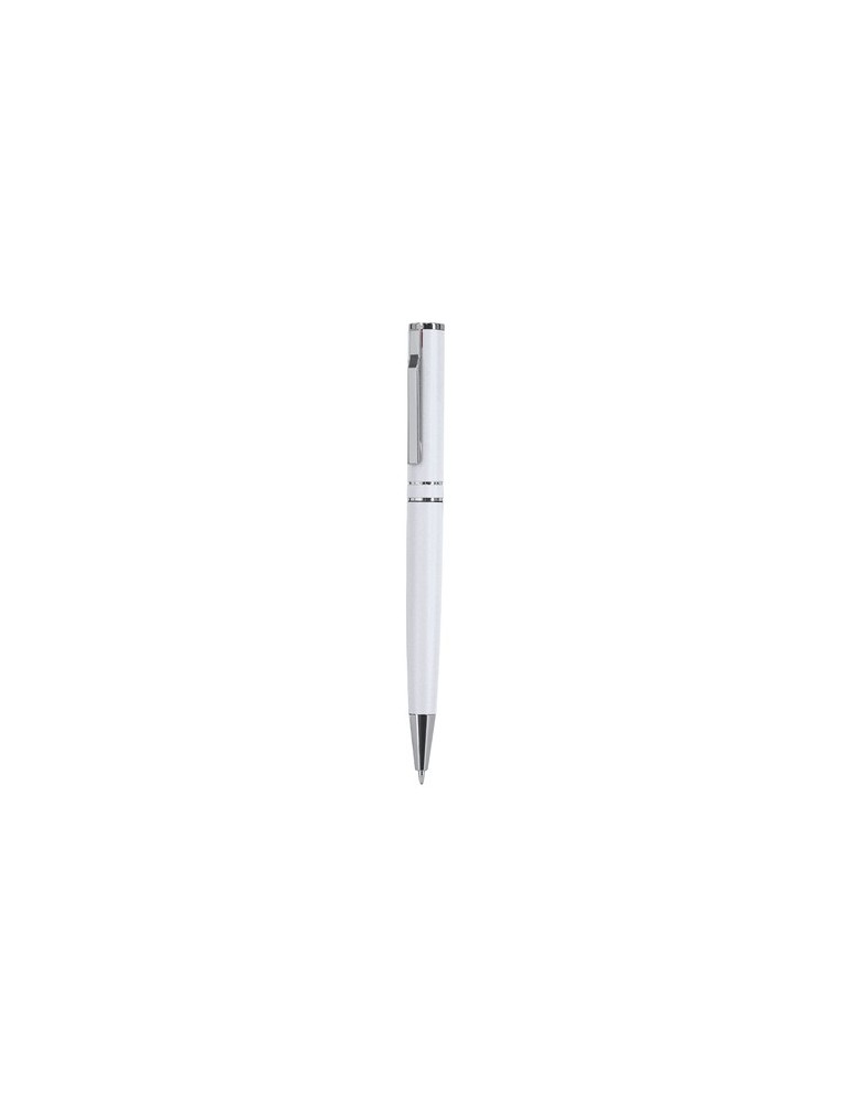 Stylo Yaros Matières : aluminium recyclé  Couleurs : blanc personnalisable avec votre logo