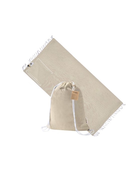 Sac à Dos Paréo Borinex Matières : coton recyclé Couleurs : naturel goodies publicitaire événementiel