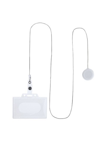 Lanyard Porte-Badge Blaires Matières : ABS Couleurs : blanc impression haute définition