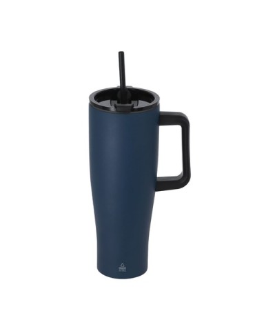 Tasse Thermique Leandrok Couleurs : bleu marine Matières : acier inoxydable recyclé