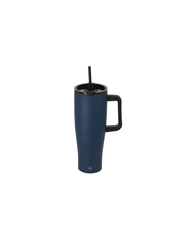 Tasse Thermique Leandrok Couleurs : bleu marine Matières : acier inoxydable recyclé