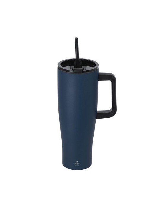 Tasse Thermique Leandrok Couleurs : bleu marine Matières : acier inoxydable recyclé