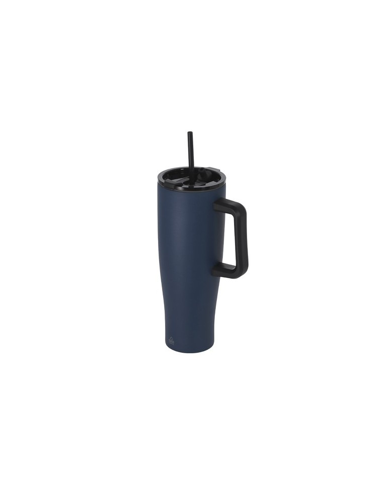Tasse Thermique Leandrok Couleurs : bleu marine Matières : acier inoxydable recyclé impression haute définition