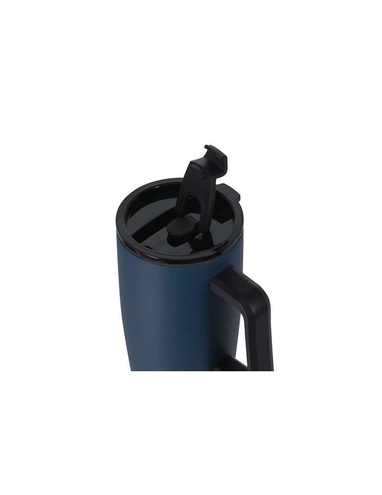 Tasse Thermique Leandrok Couleurs : bleu marine Matières : acier inoxydable recyclé cadeau entreprise pas cher